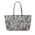 Fendi Medium Multicolor Zucca Spalmati Roll Tote