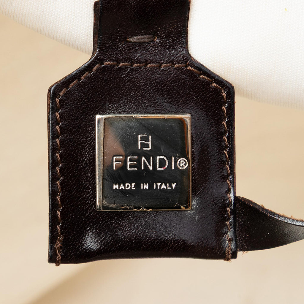 Fendi Medium Zucca Canvas Roll Tote