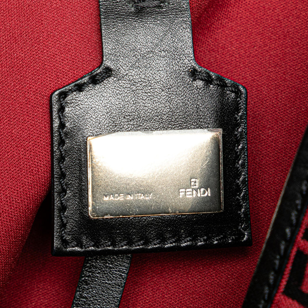Fendi Medium Zucchino Canvas Roll Tote