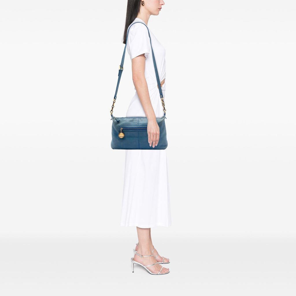 Fendi Metallic Calfskin Vitello Savana Forever Crossbody