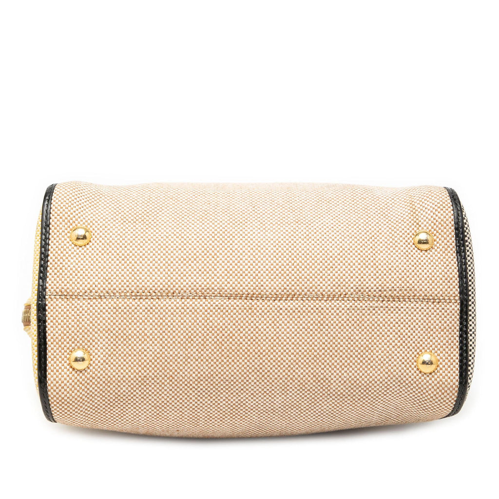 Fendi Mini Canvas Colorblock Chameleon Satchel