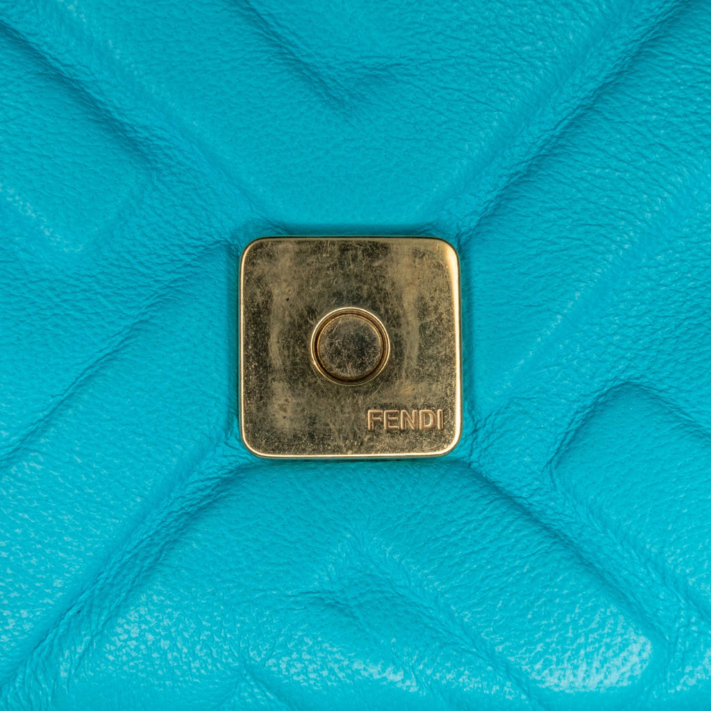 Fendi Mini Embossed Zucca Baguette Satchel