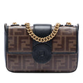 Fendi Mini FF 1974 Glazed Fabric Stamp Patch Crossbody