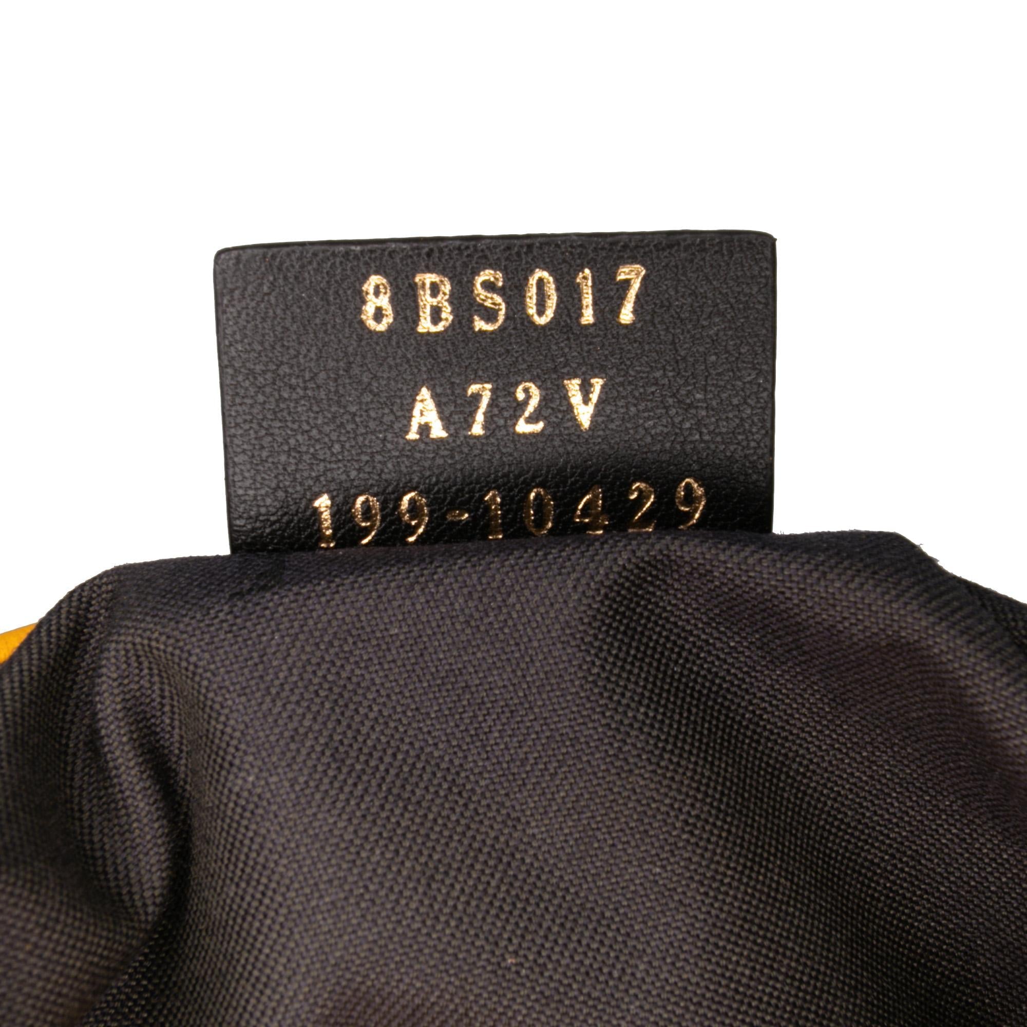 Fendi Mini Zucca Embossed Leather Baguette Satchel