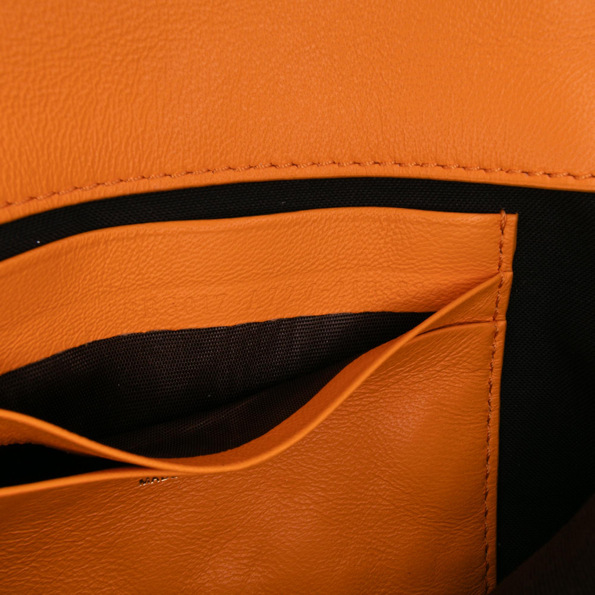 Fendi Mini Zucca Embossed Leather Baguette Satchel