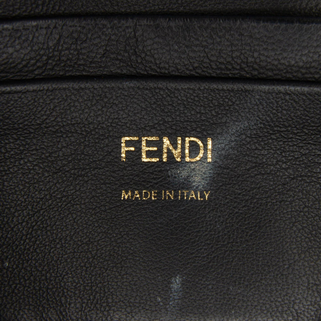 Fendi Mini Zucca Embossed Leather Baguette Satchel