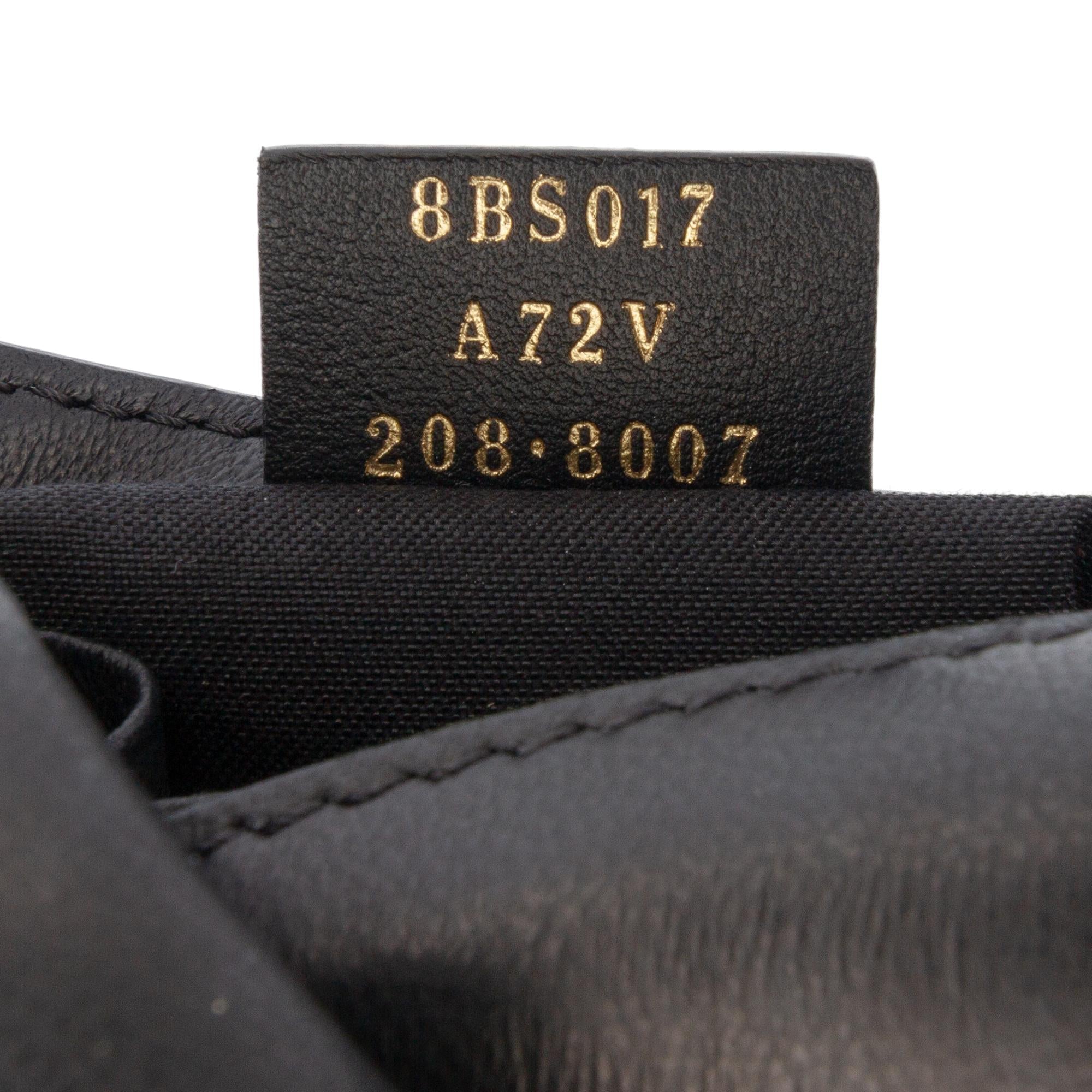 Fendi Mini Zucca Embossed Leather Baguette Satchel