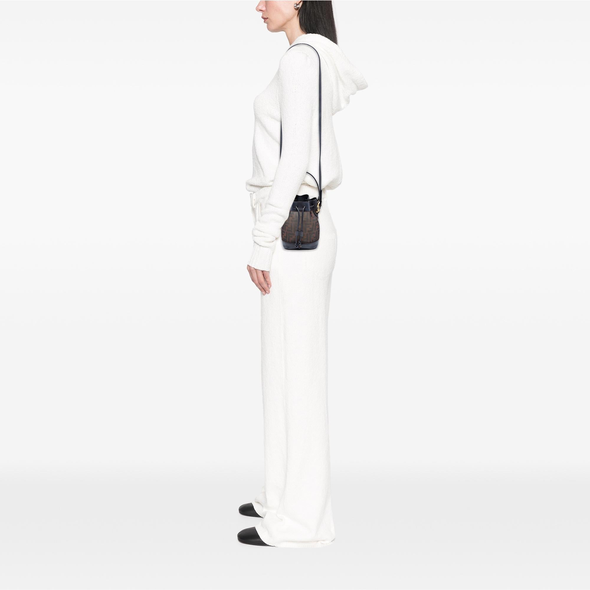 Fendi Mini Zucca Mesh Mon Tresor Bucket Bag