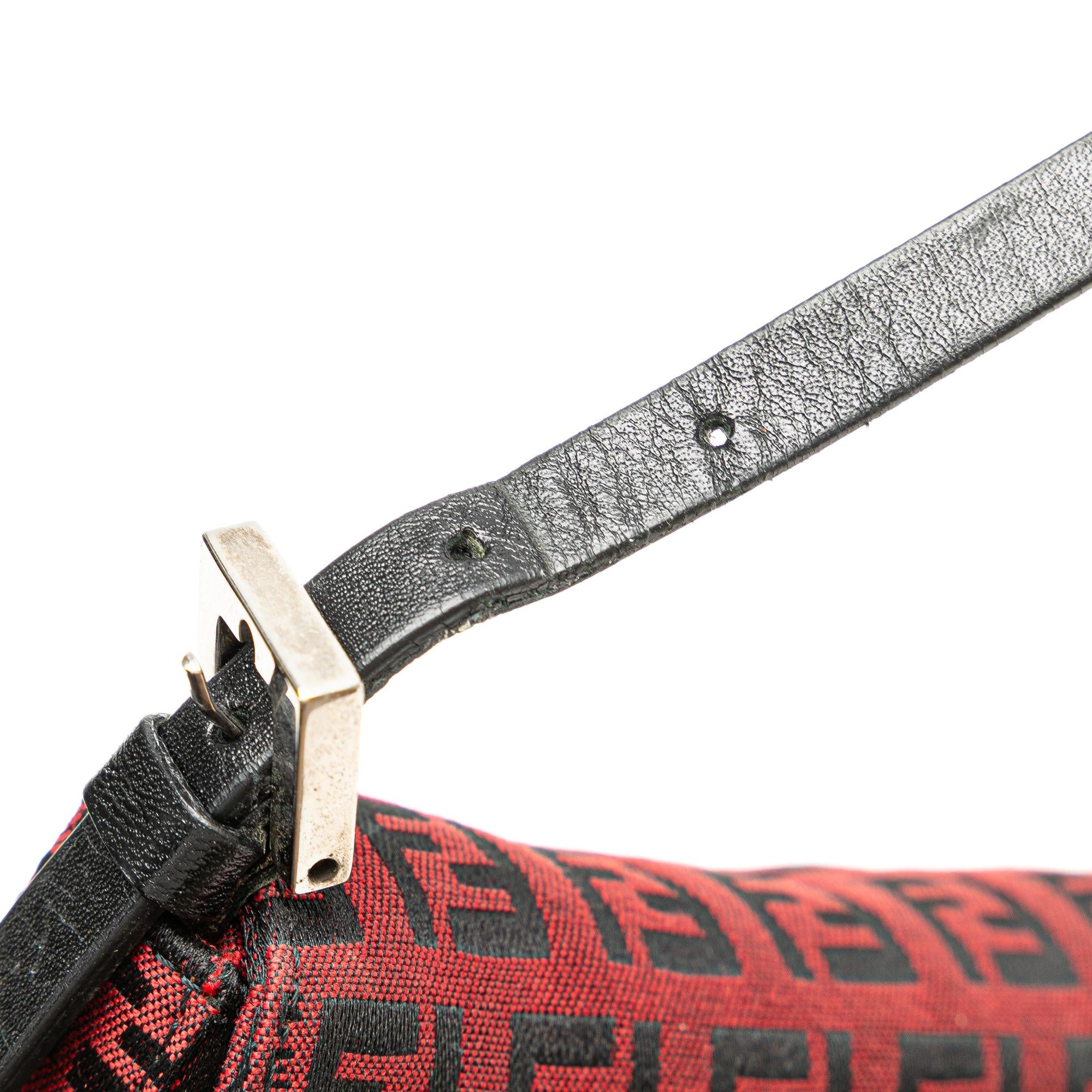 Fendi Mini Zucchino Canvas Baguette