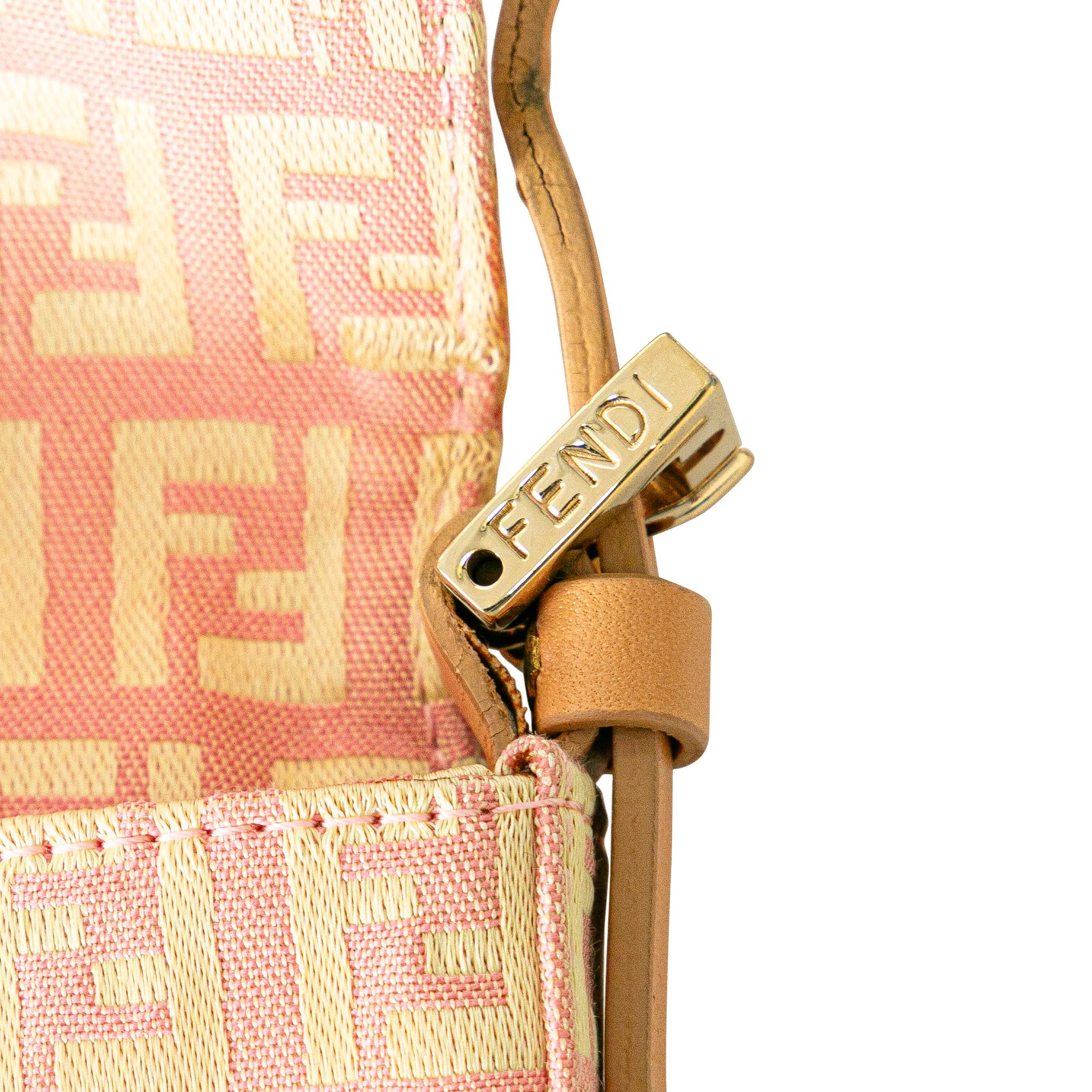 Fendi Mini Zucchino Canvas Baguette