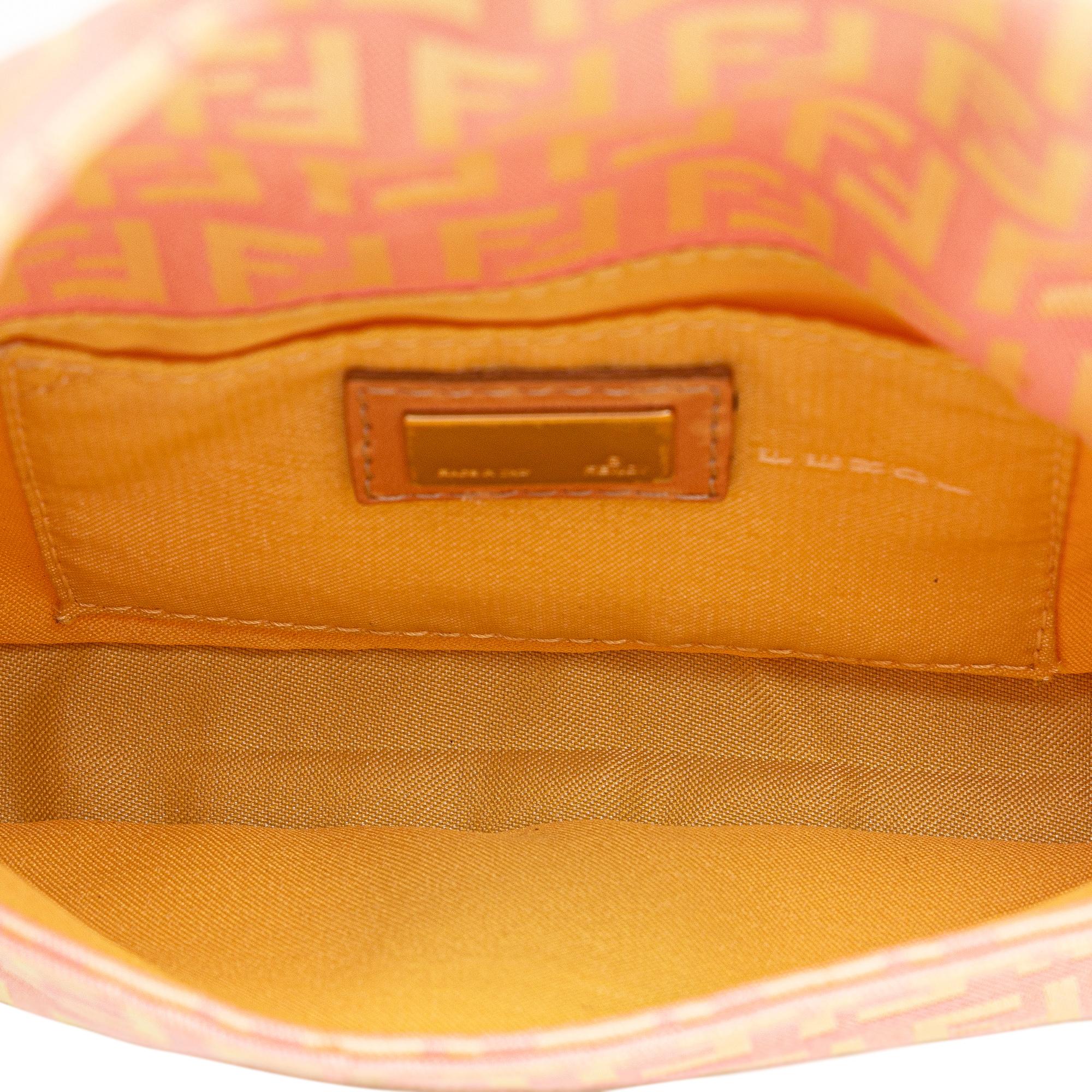Fendi Mini Zucchino Canvas Baguette