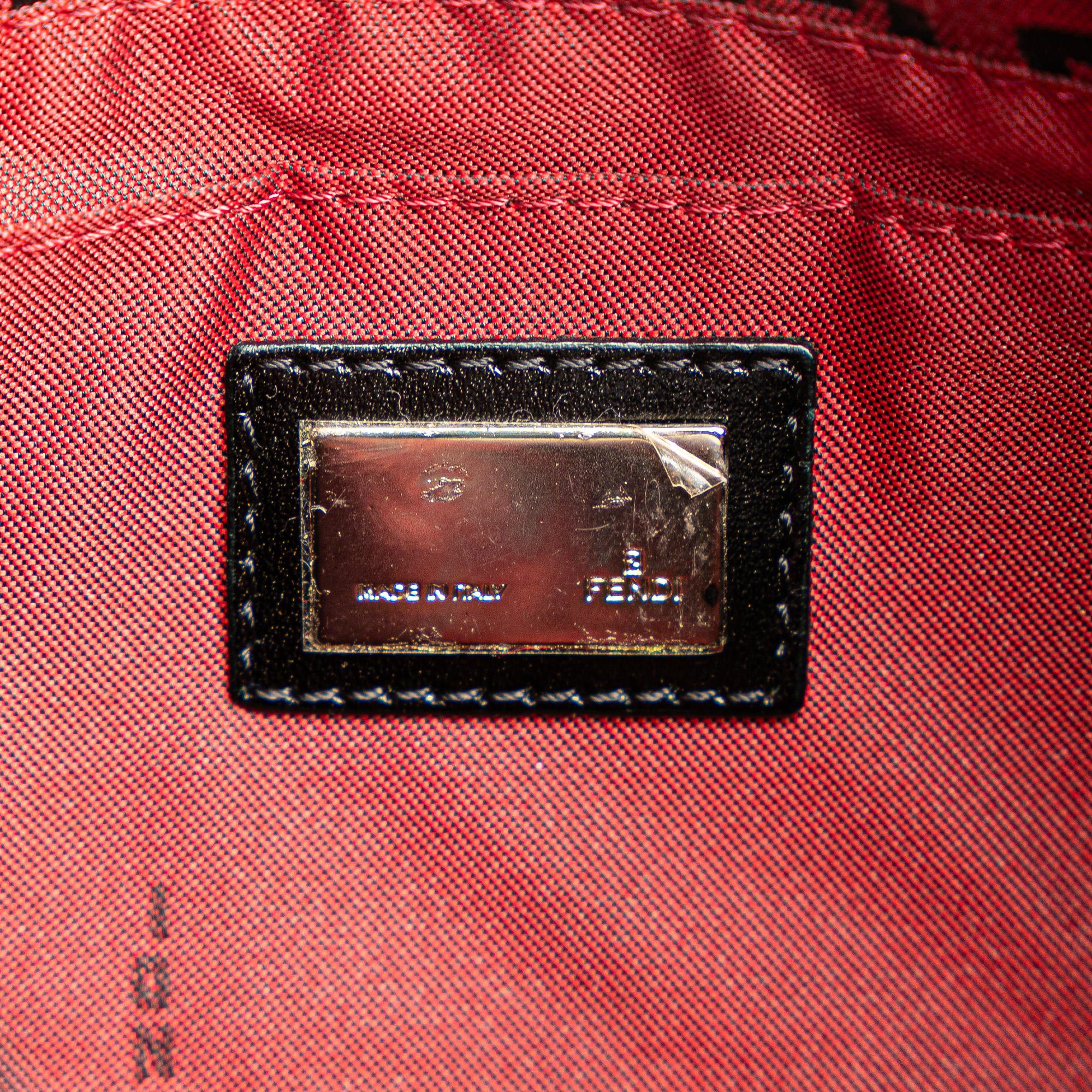 Fendi Mini Zucchino Canvas Baguette