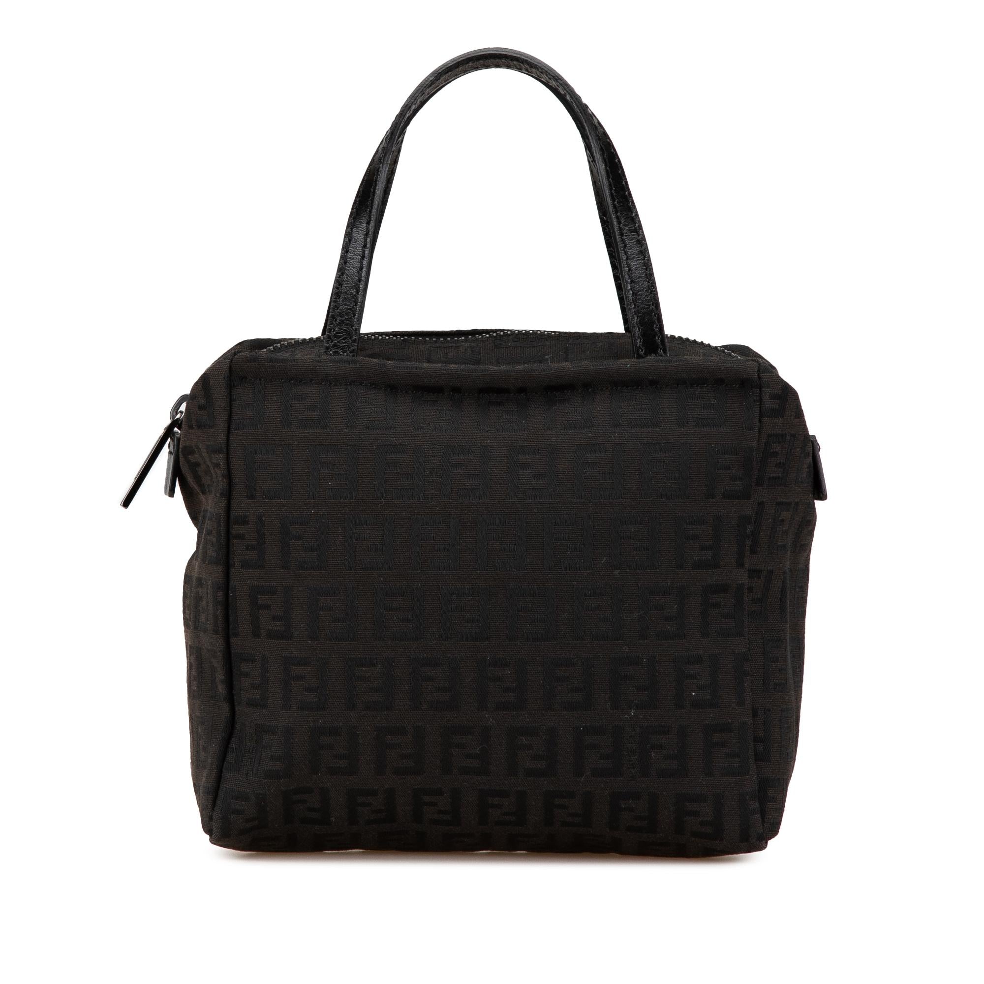Fendi Mini Zucchino Canvas Handbag