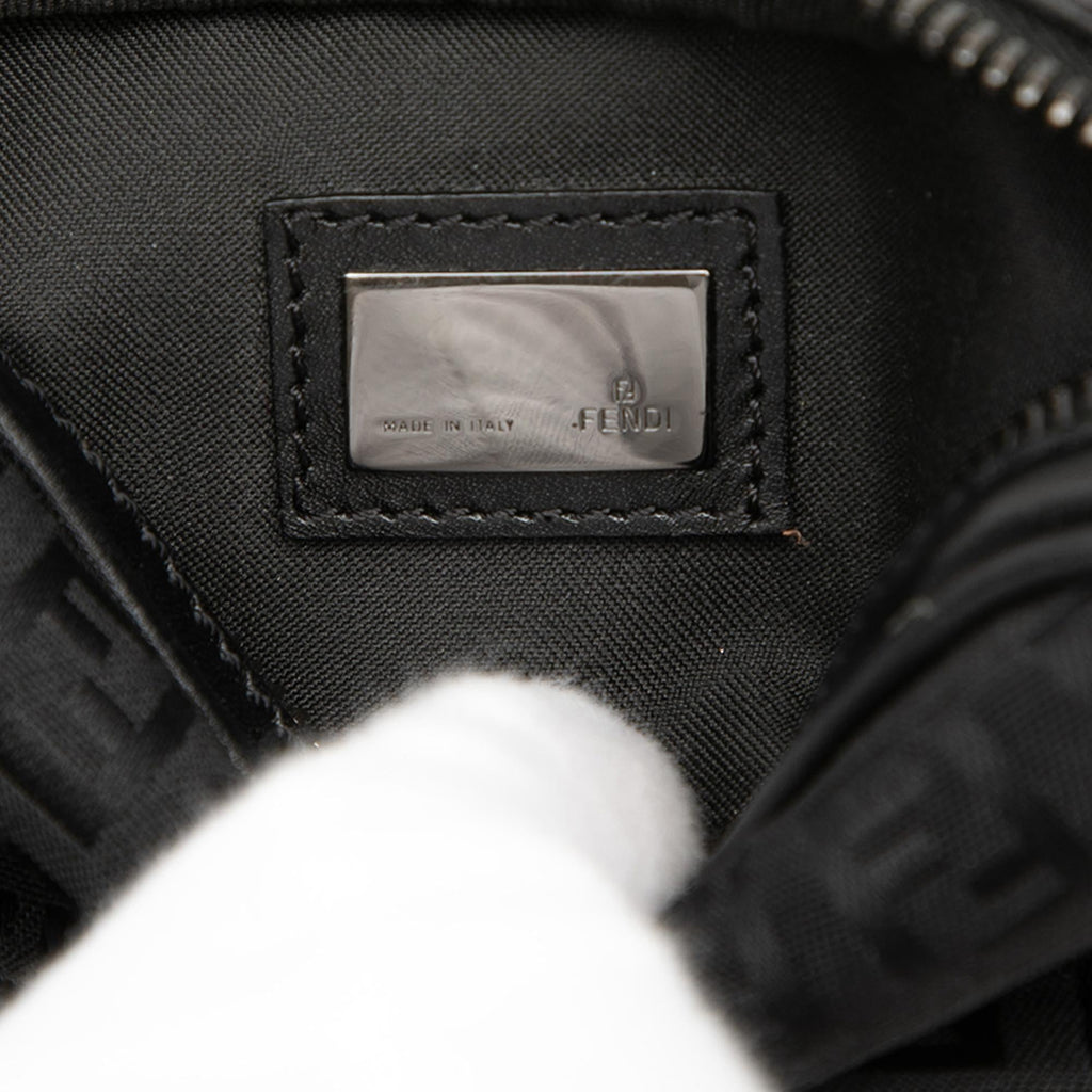 Fendi Mini Zucchino Canvas Zip Crossbody