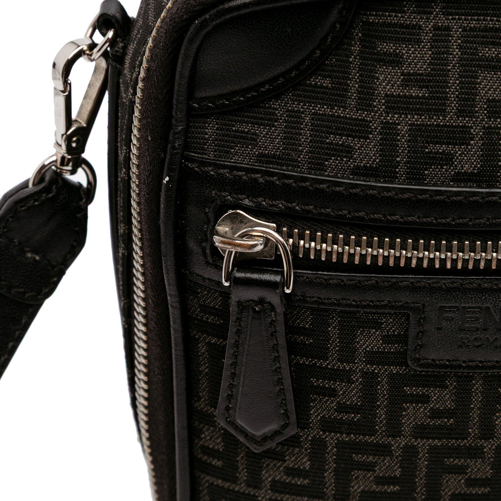 Fendi Mini Zucchino Recycled Jacquard Trolley Satchel