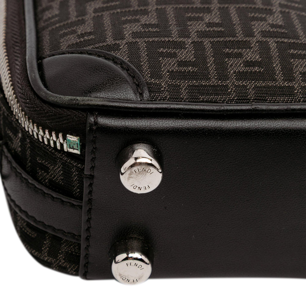 Fendi Mini Zucchino Recycled Jacquard Trolley Satchel