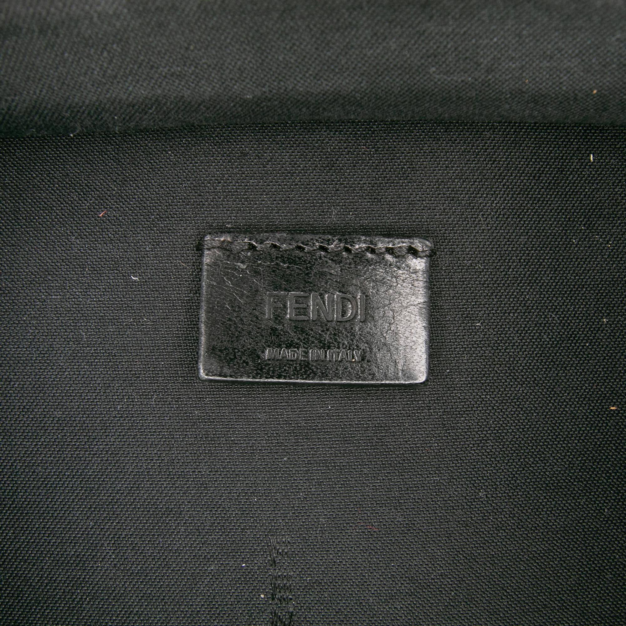 Fendi Mini Zucchino Recycled Jacquard Trolley Satchel
