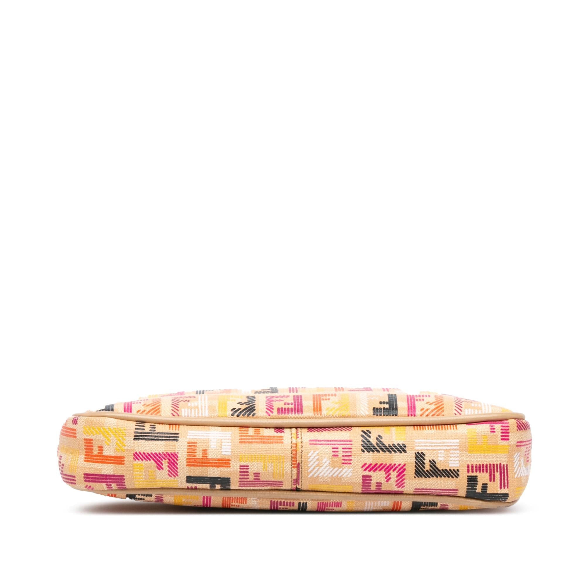 Fendi Multicolor Zucchino Spalmati Chain Pochette
