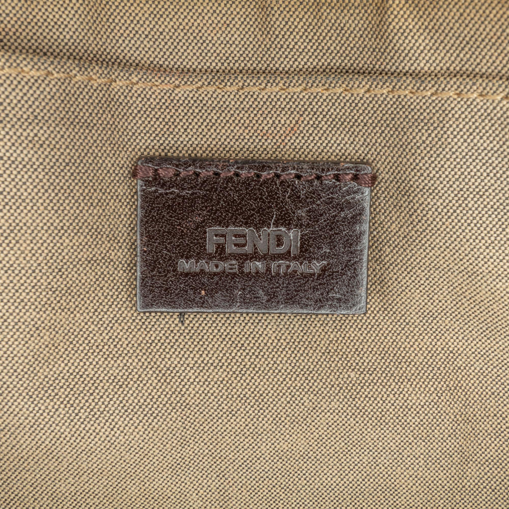Fendi Multicolor Zucchino Spalmati Chain Pochette