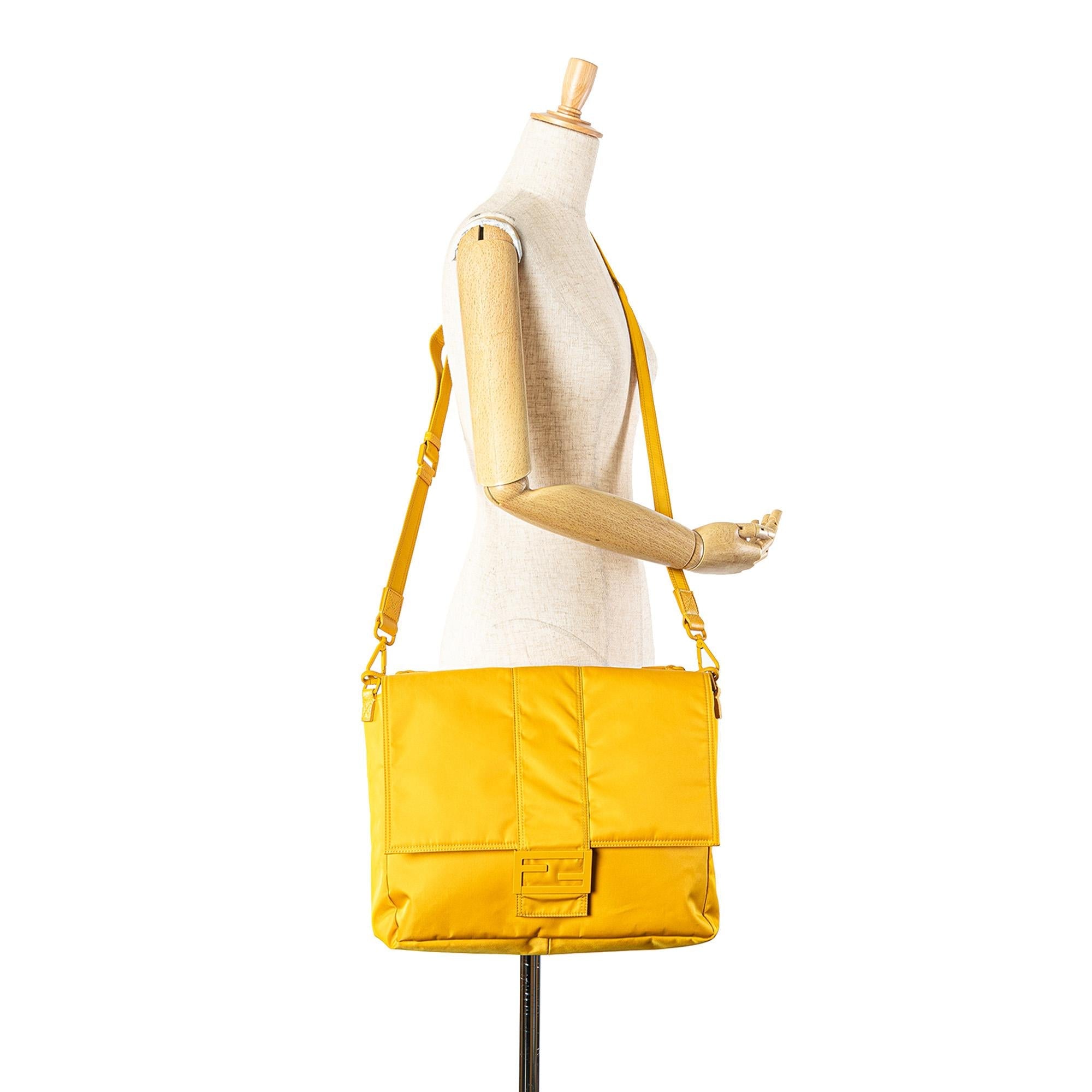 Fendi Nylon Baguette Messenger Bag (SHG-ix2YF8)