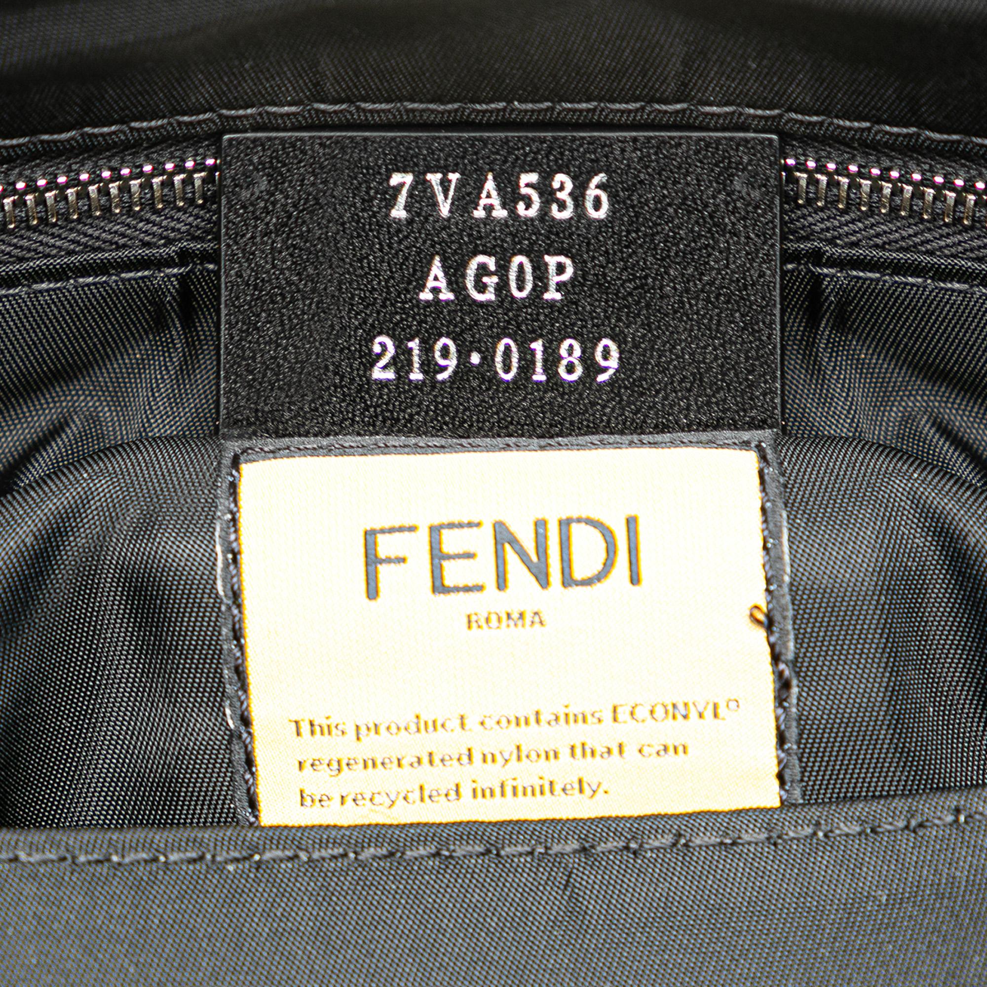 Fendi Nylon Baguette Messenger Bag