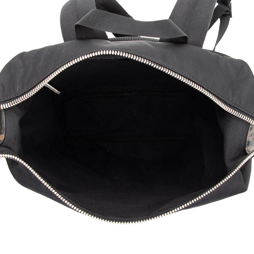 Fendi Nylon FF Embossed Calfskin Santander Backpack (SHF-FMXHgb)