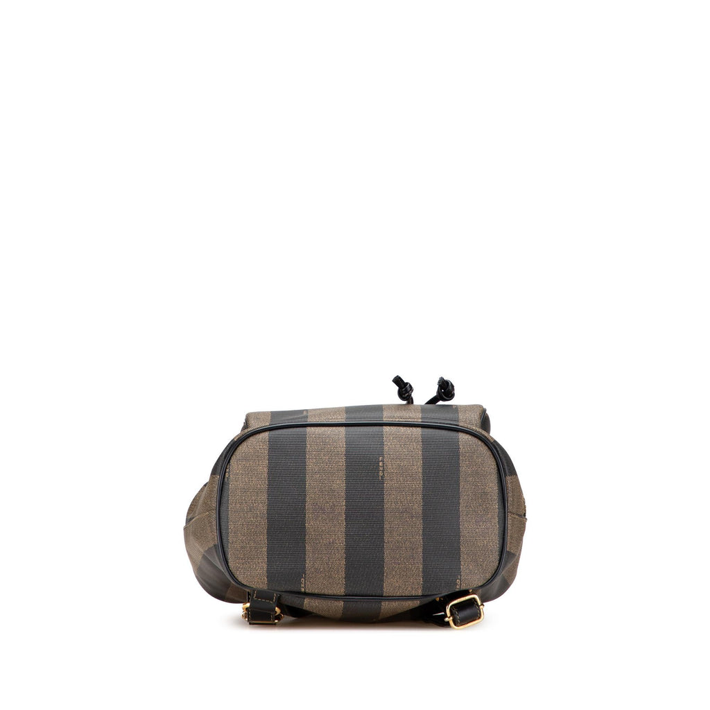 Fendi Pequin Coated Canvas Drawstring Backpack