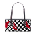 Fendi Pigskin Plexiglass Geometric Shoulder Bag