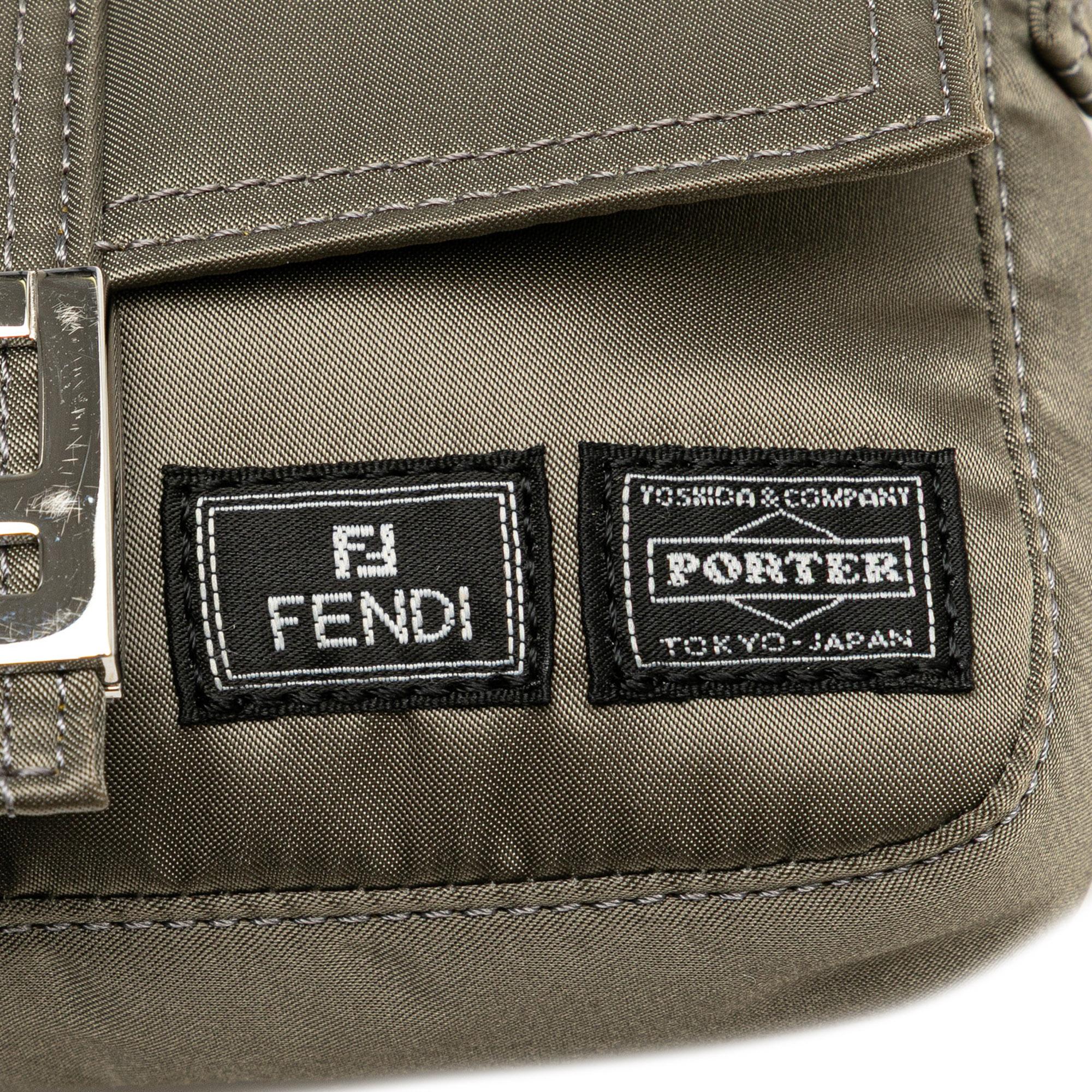 Fendi Porter Yoshida Nylon Baguette Satchel
