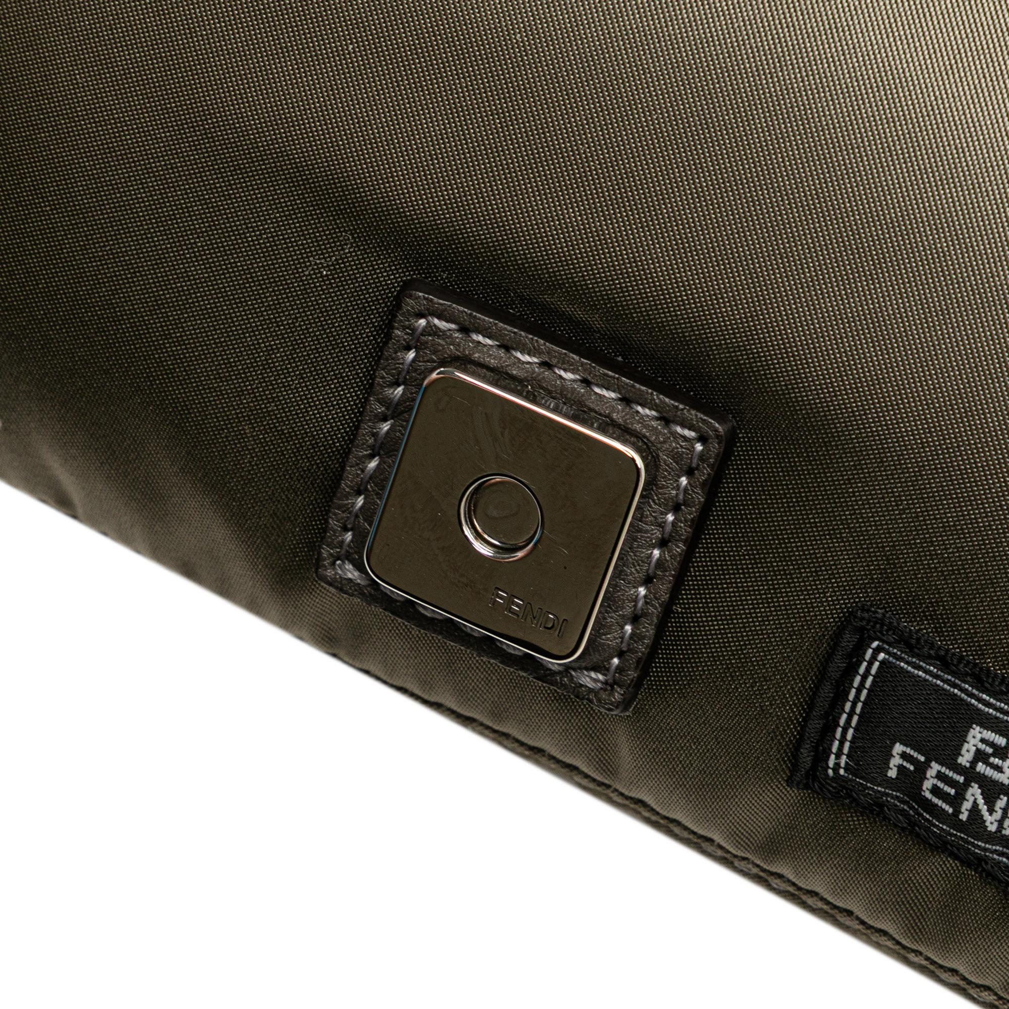 Fendi Porter Yoshida Nylon Baguette Satchel