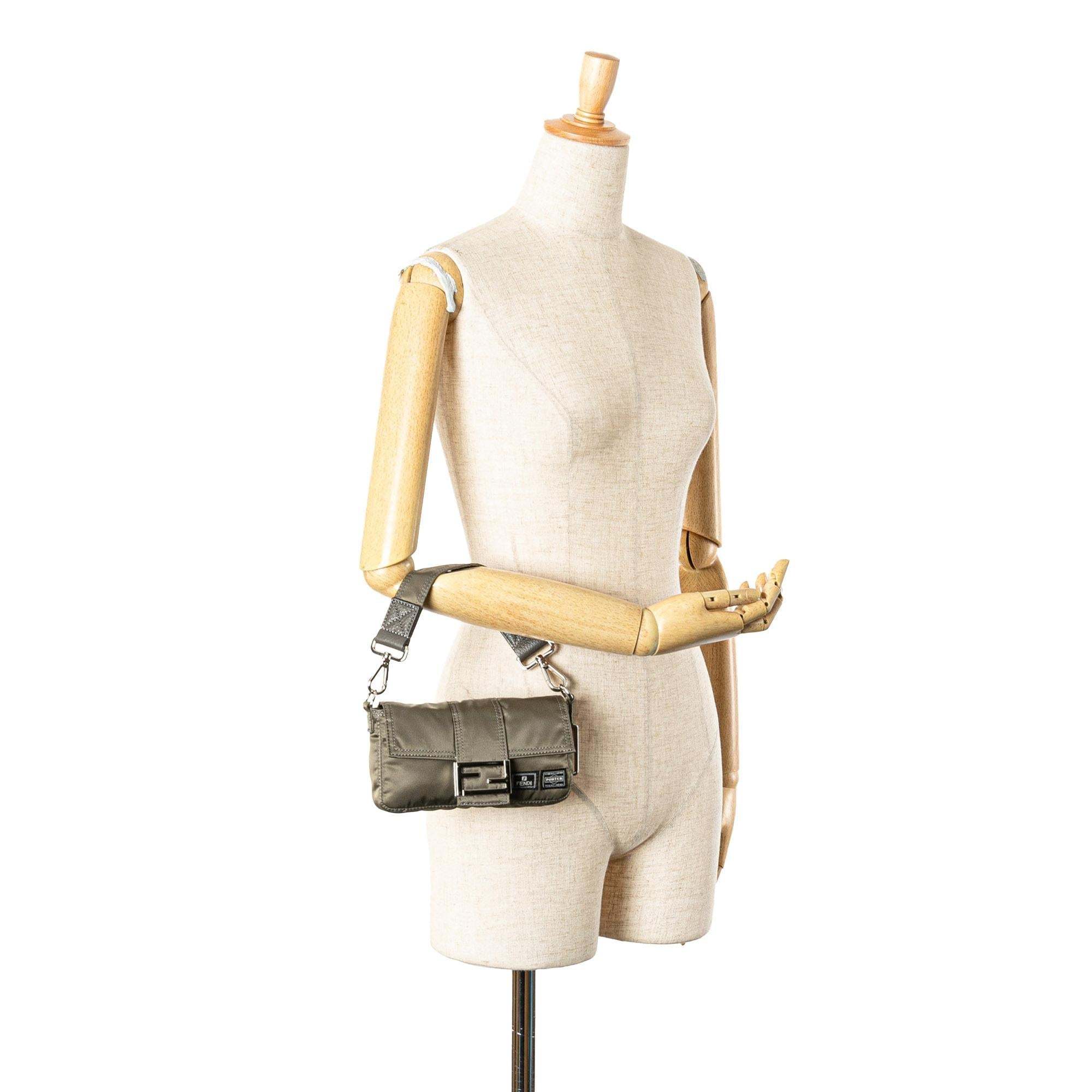 Fendi Porter Yoshida Nylon Baguette Satchel