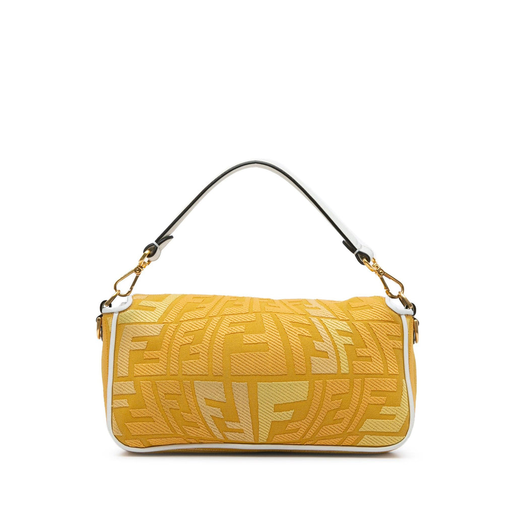 Fendi Sarah Coleman FF Canvas Fisheye  Baguette Satchel (SHG-jIeRtT)