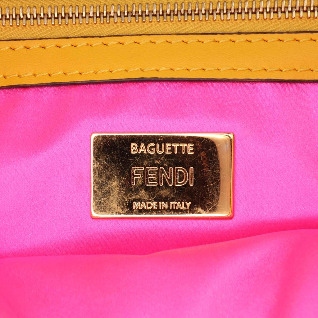 Fendi Sarah Coleman Zucca Coated Canvas 1997 Vertigo Baguette