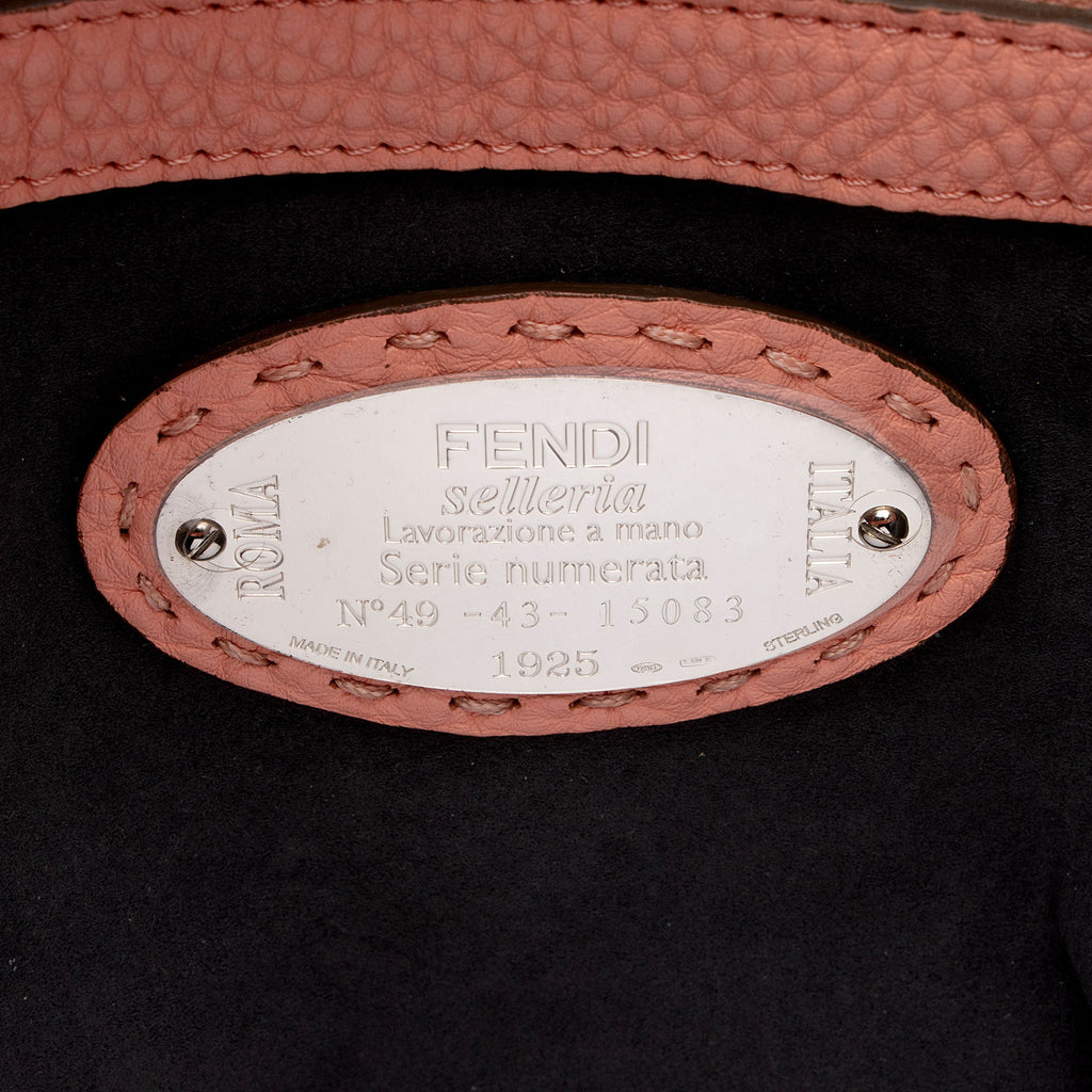 Fendi Selleria Leather Anna Small Bucket Bag