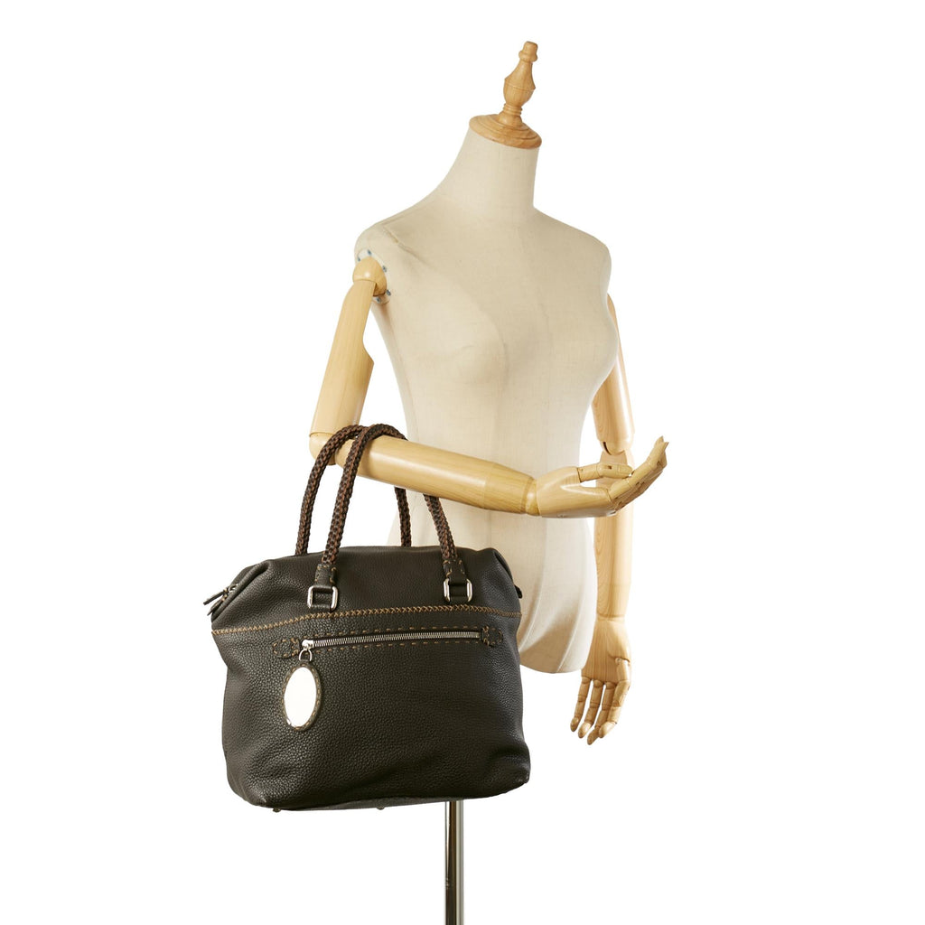 Fendi Selleria Leather Handbag (SHG-23572)