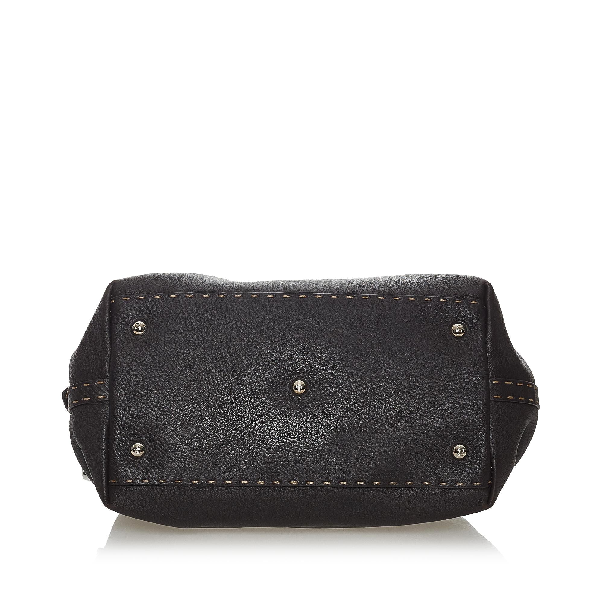 Fendi Selleria Leather Handbag (SHG-37727)