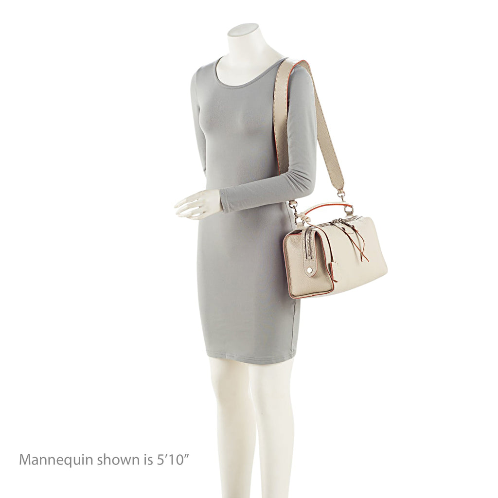 Fendi Selleria Leather Lei Boston Bag
