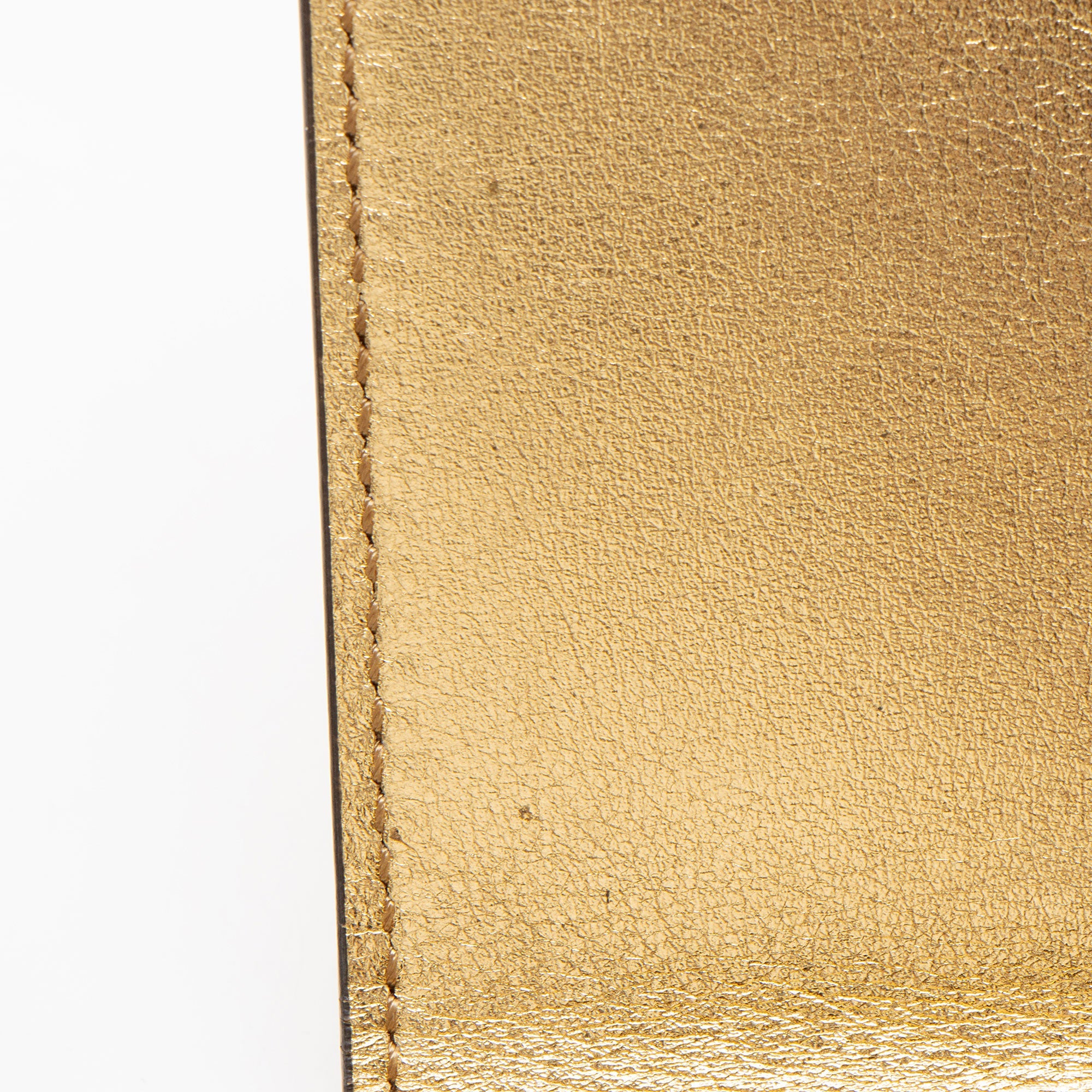 Fendi Selleria Leather Peekaboo Compact Wallet
