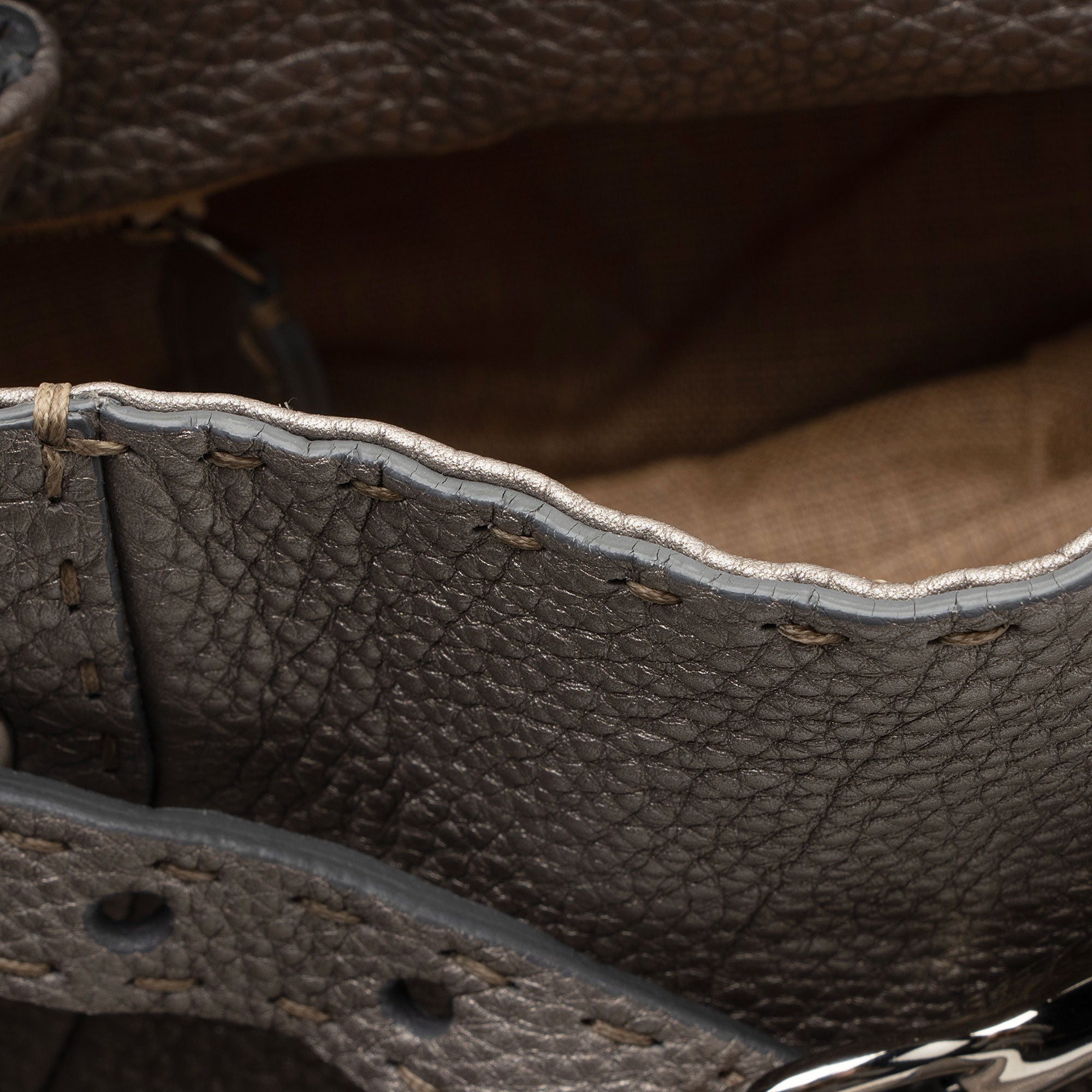Fendi Selleria Leather Pomodorino Satchel