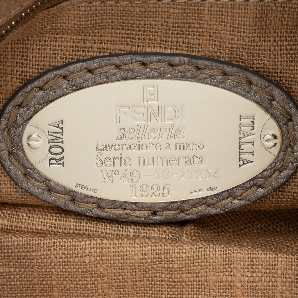 Fendi Selleria Leather Pomodorino Satchel