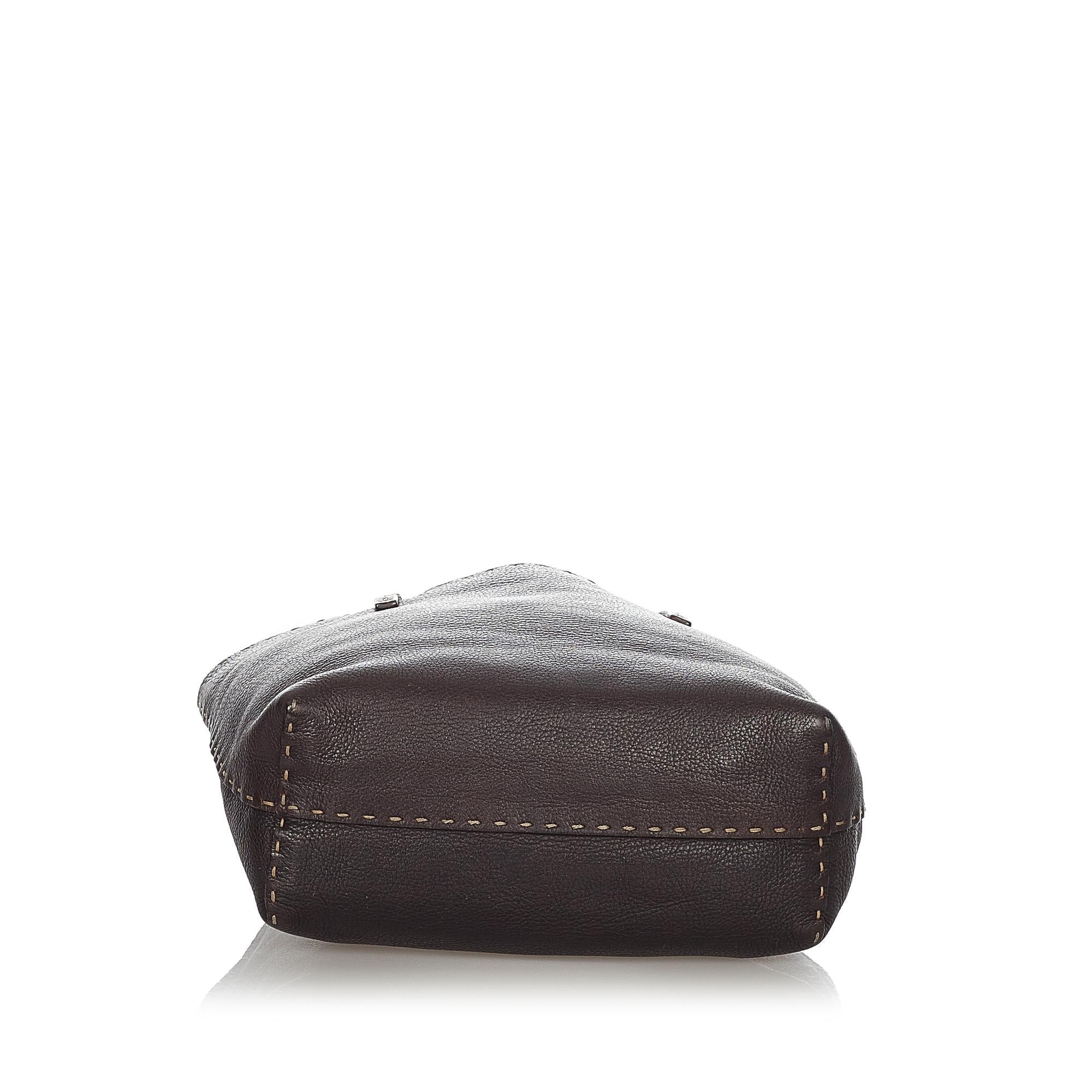 Fendi Selleria Leather Tote Bag (SHG-23498)