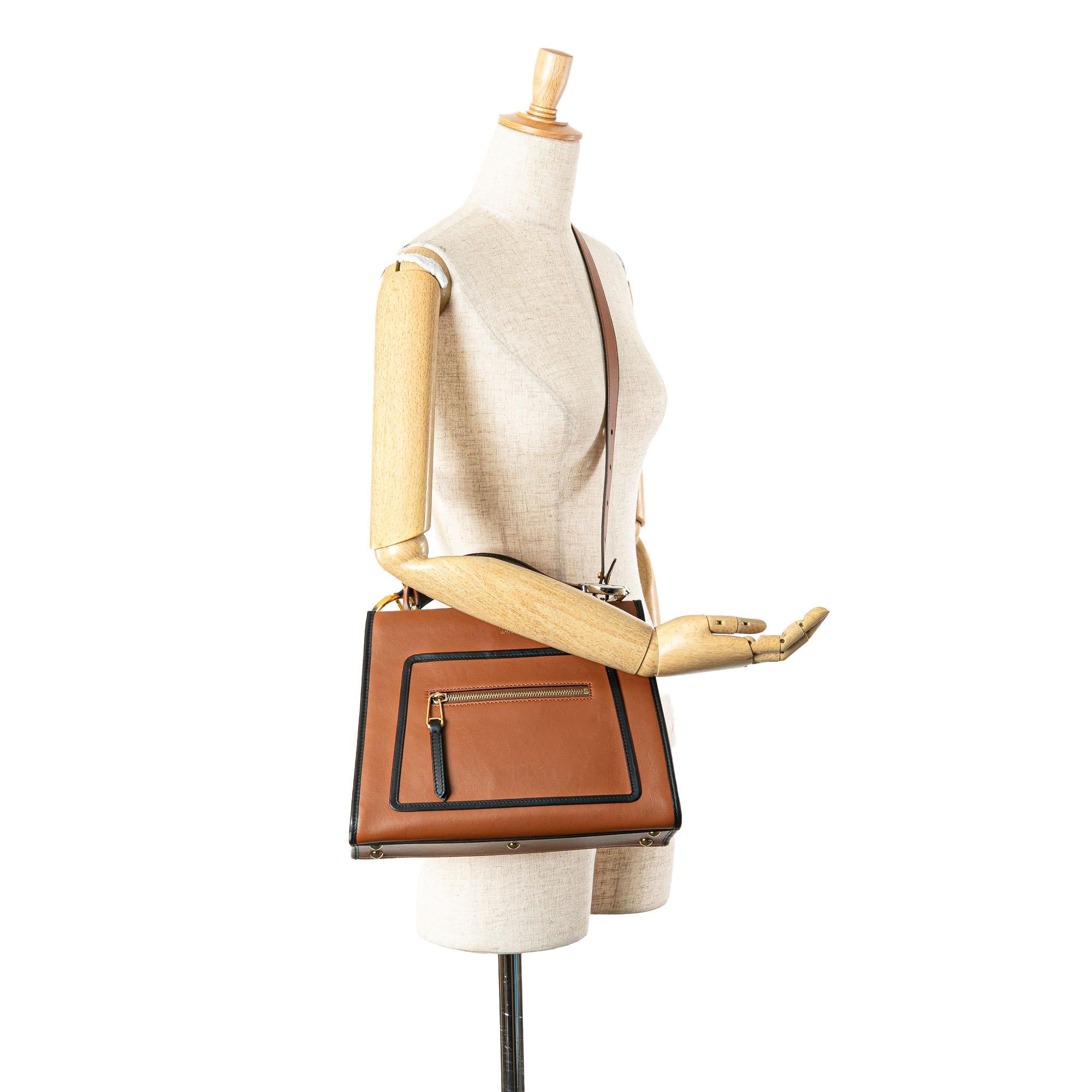 Fendi Small Leather Runaway Satchel