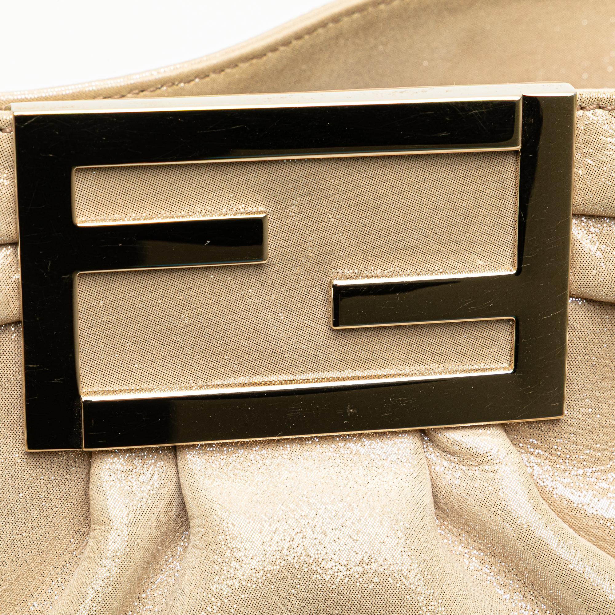 Fendi Small Metallic Mia Chain Satchel