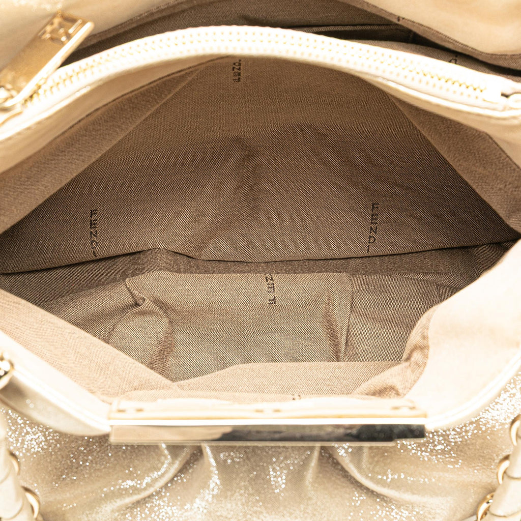 Fendi Small Metallic Mia Chain Satchel