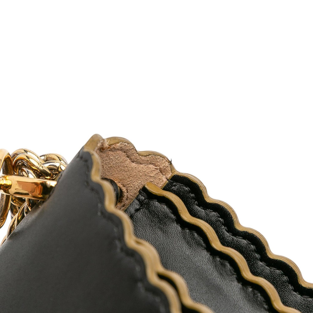 Fendi Small Scalloped Leather Kan I Crossbody