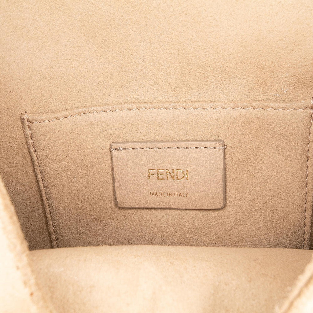 Fendi Small Scalloped Leather Kan I Crossbody