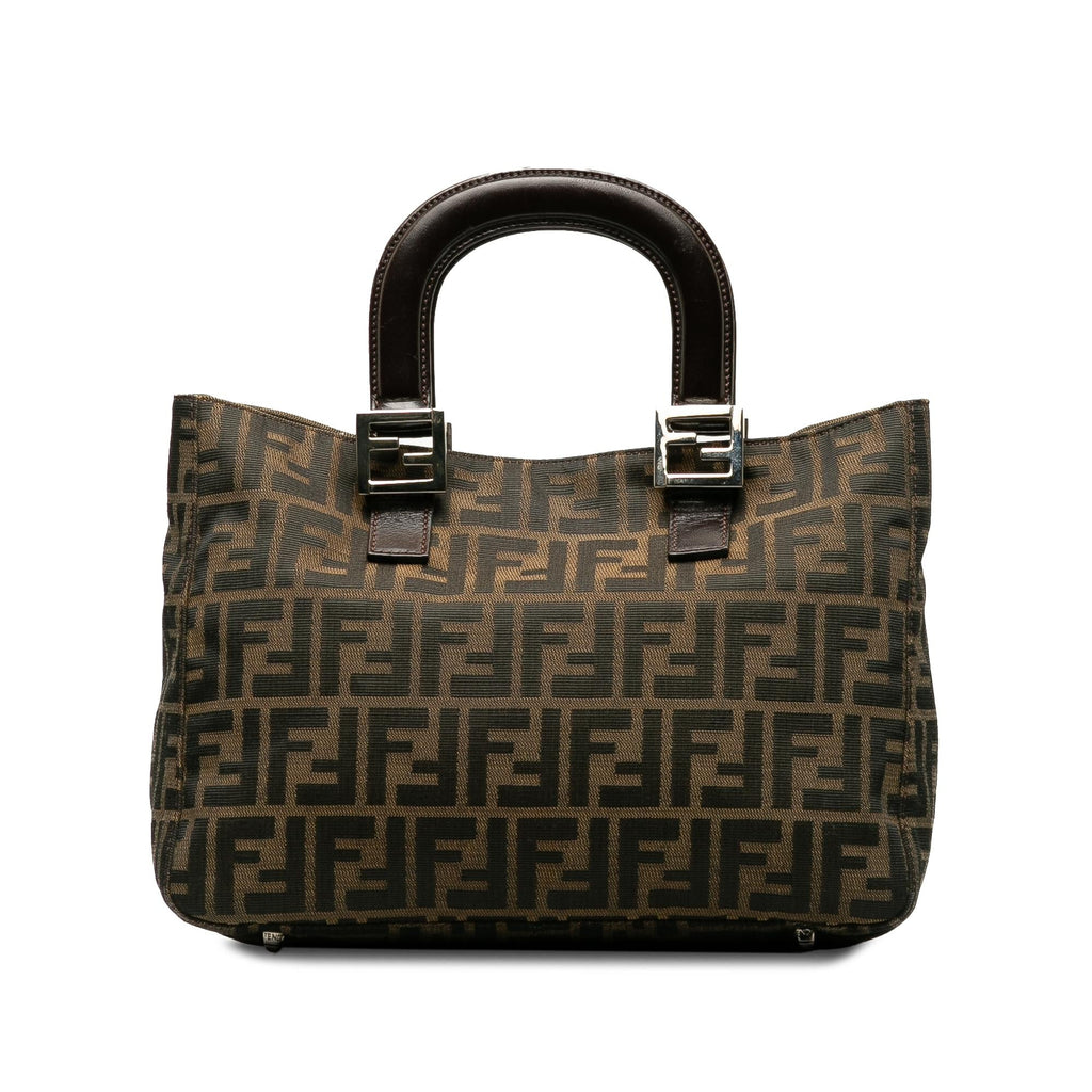 Fendi Small Zucca Canvas Twins Tote (SHG-kog7lI)