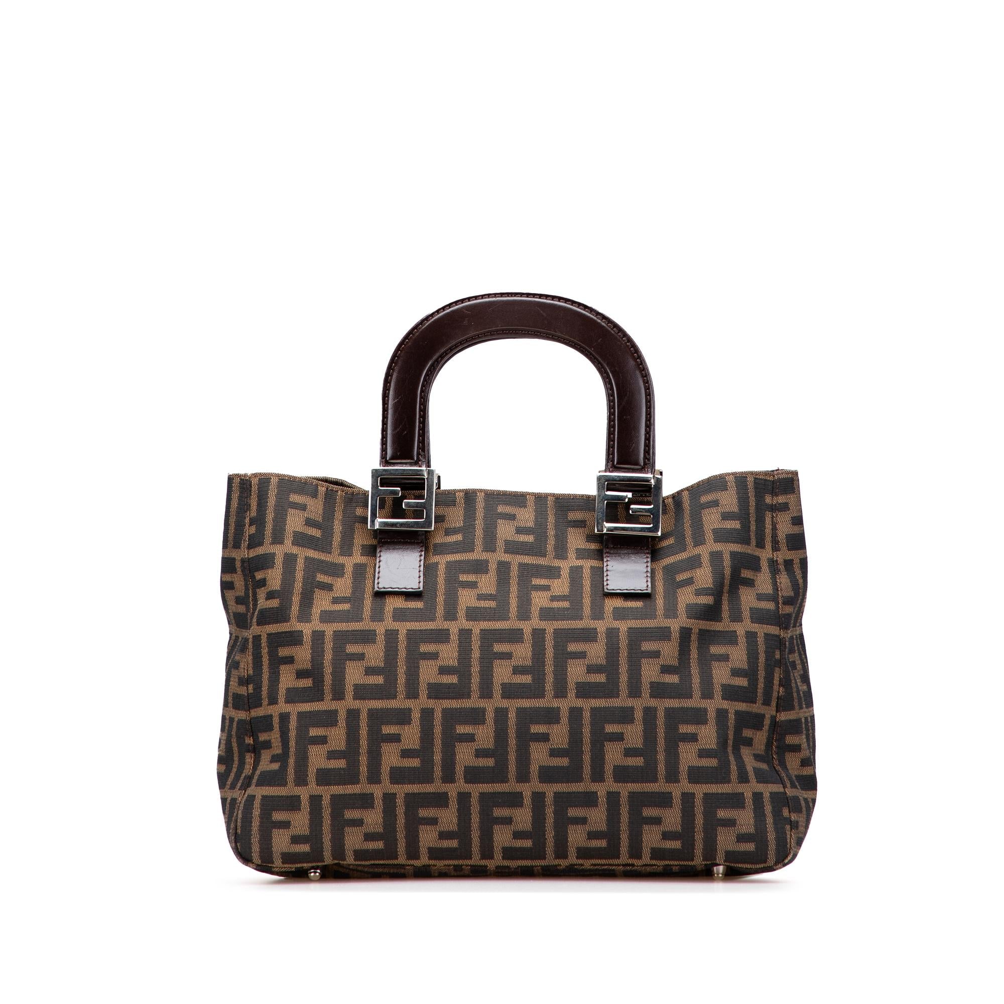 Fendi Small Zucca Canvas Twins Tote