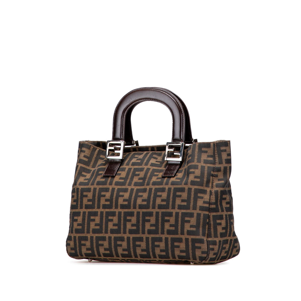 Fendi Small Zucca Canvas Twins Tote