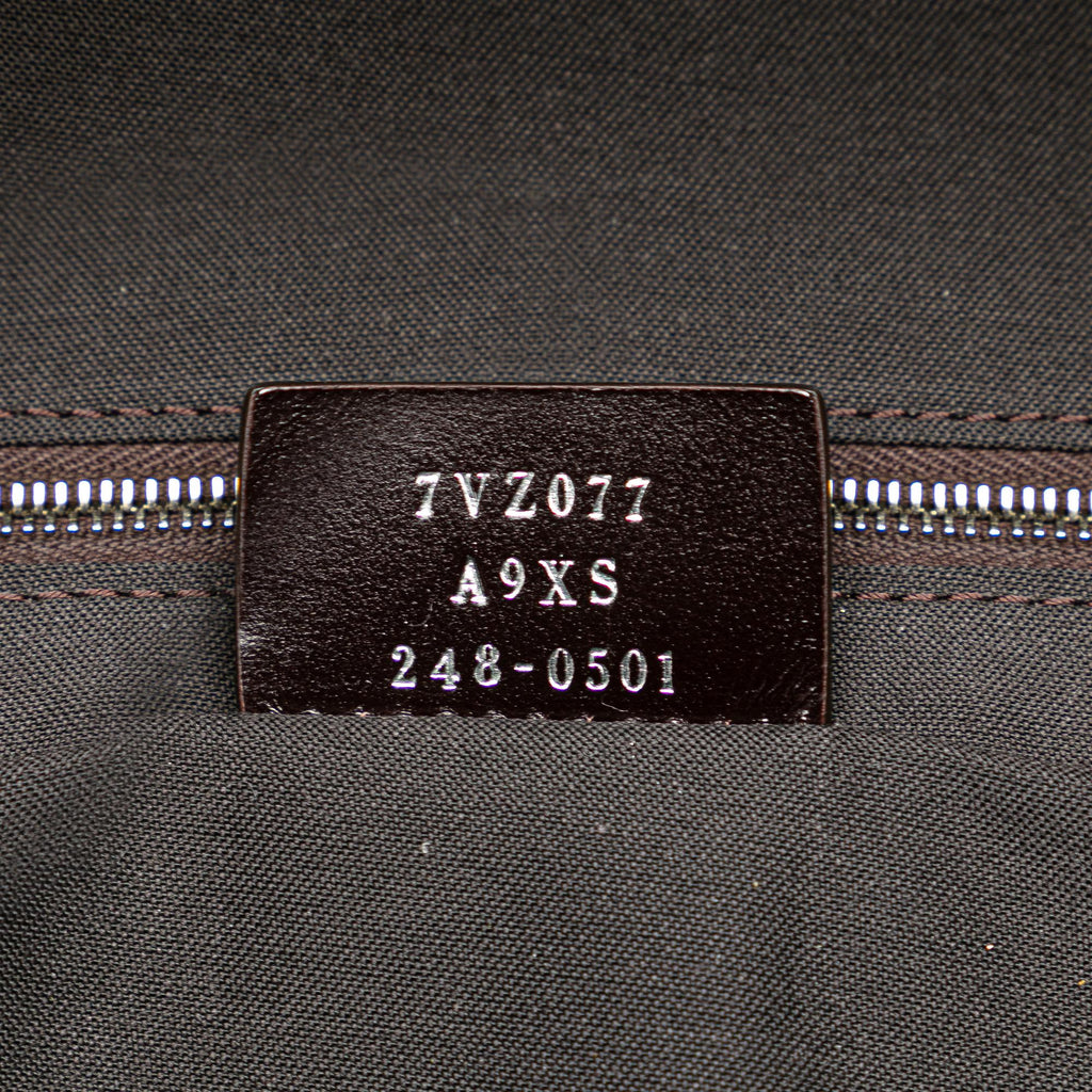 Fendi Small Zucca Coated Canvas Chiodo Diagonal Backpack